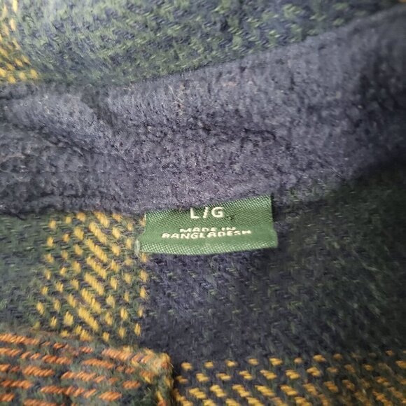 Orvis Big Bear Plaid Shirt Heavyweight Double Brushed Flannel Mens Size Large - Picture 5 of 11